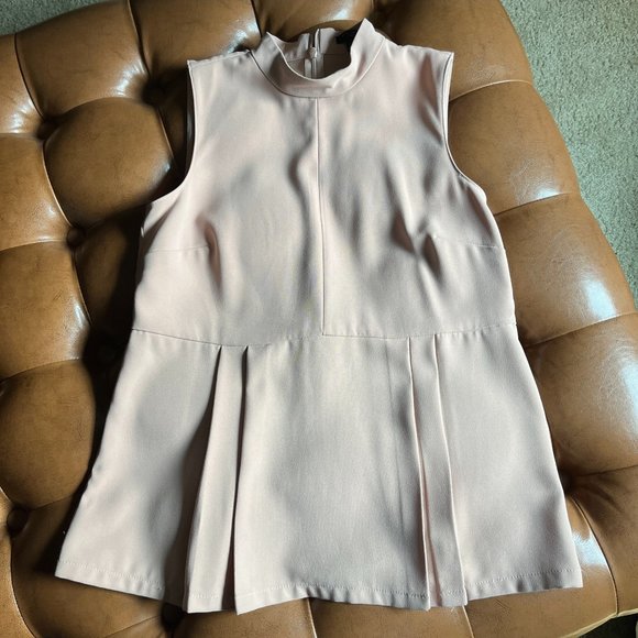 *HP* Ann Taylor Mock Neck Peplum Top XSP - Picture 3 of 9